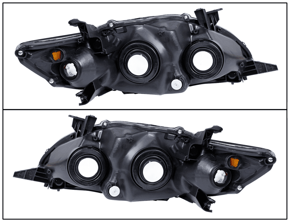 Foco delantero compatible con Corolla 2011 con carcasa negra.