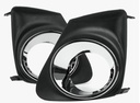 Cobertor cromado para alógenas, compatible con Toyota Corolla 2011-2013. 