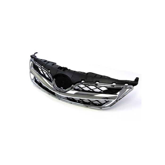 Parrilla superior delantera, cromada, compatible con Toyota Corolla 2011-2013.