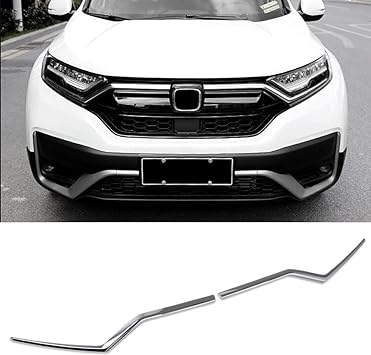 Tira de moldura de inserción de rejilla central delantera para Honda CR-V 2017-2019 (CROMADO).