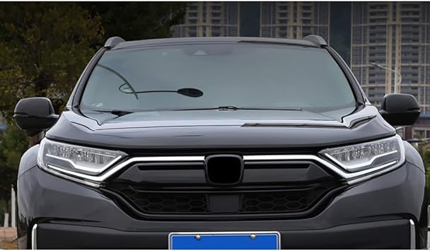 Tira de moldura de inserción de rejilla central delantera para Honda CR-V 2017-2019 (CROMADO).