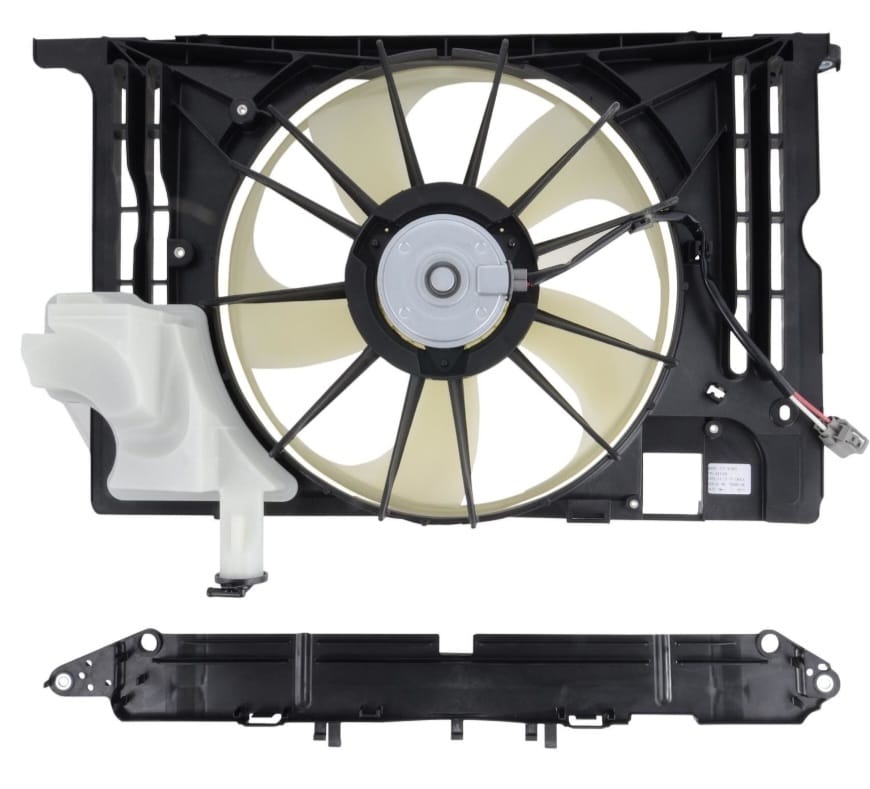 Tolva de la ventiladora del radiador, compatible con Toyota Corolla 2014-2016.