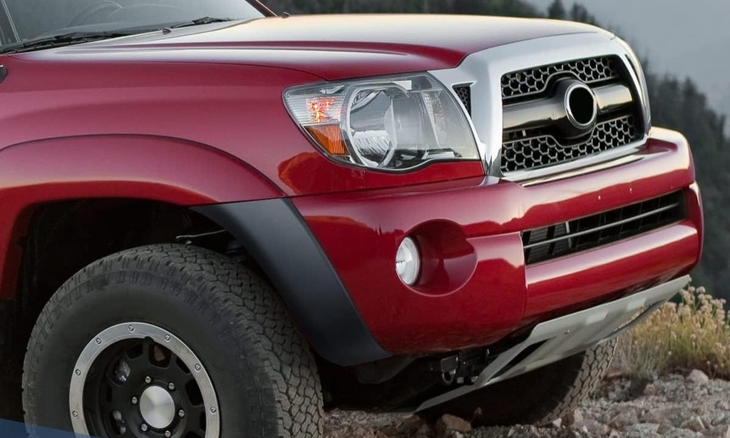 Extenciones de bumper delantero compatibles con Toyota Tacoma 05-11, lado izquierdo y derecho, negro imprimado