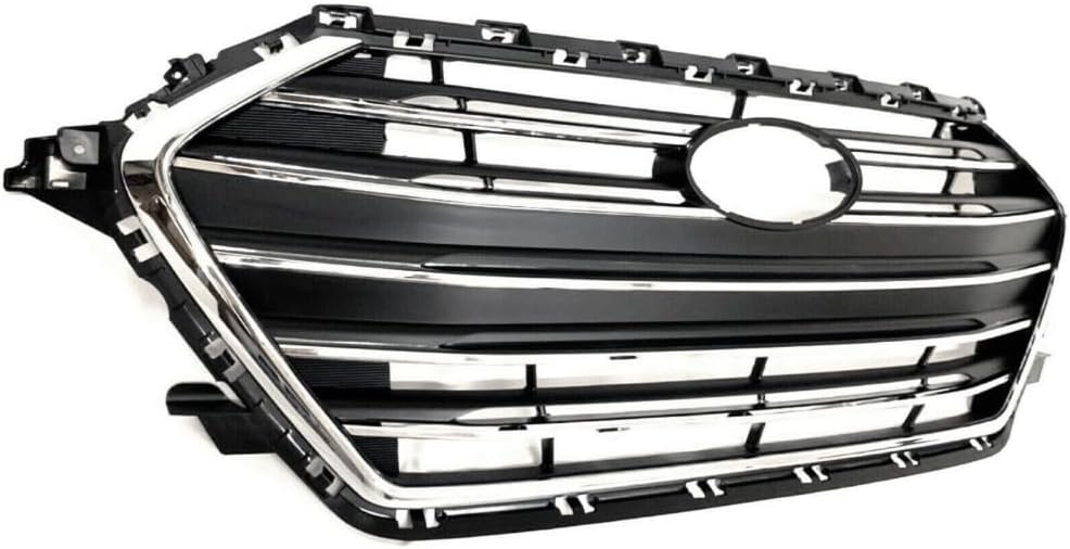 Parrilla cromada del bumper delantero compatible con Hyndai Elantra 2014-2016.