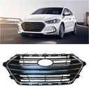 Parrilla cromada del bumper delantero compatible con Hyndai Elantra 2014-2016.