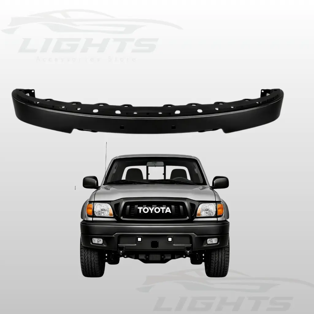 Bumper delantero negro compatible con Toyota Tacoma 2001-2004.