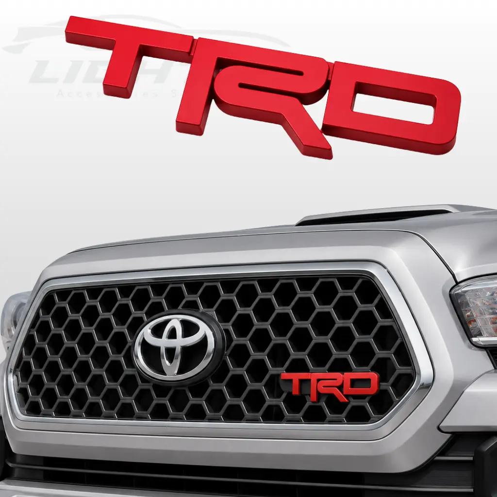 Emblema para Toyota Tacoma 2005-2024, emblema metal TRD. 