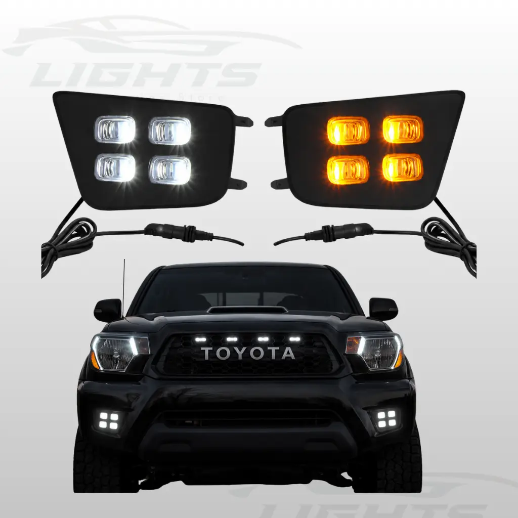 Neblineras LED de 4 puntos para Toyota Tacoma 2012-2015.