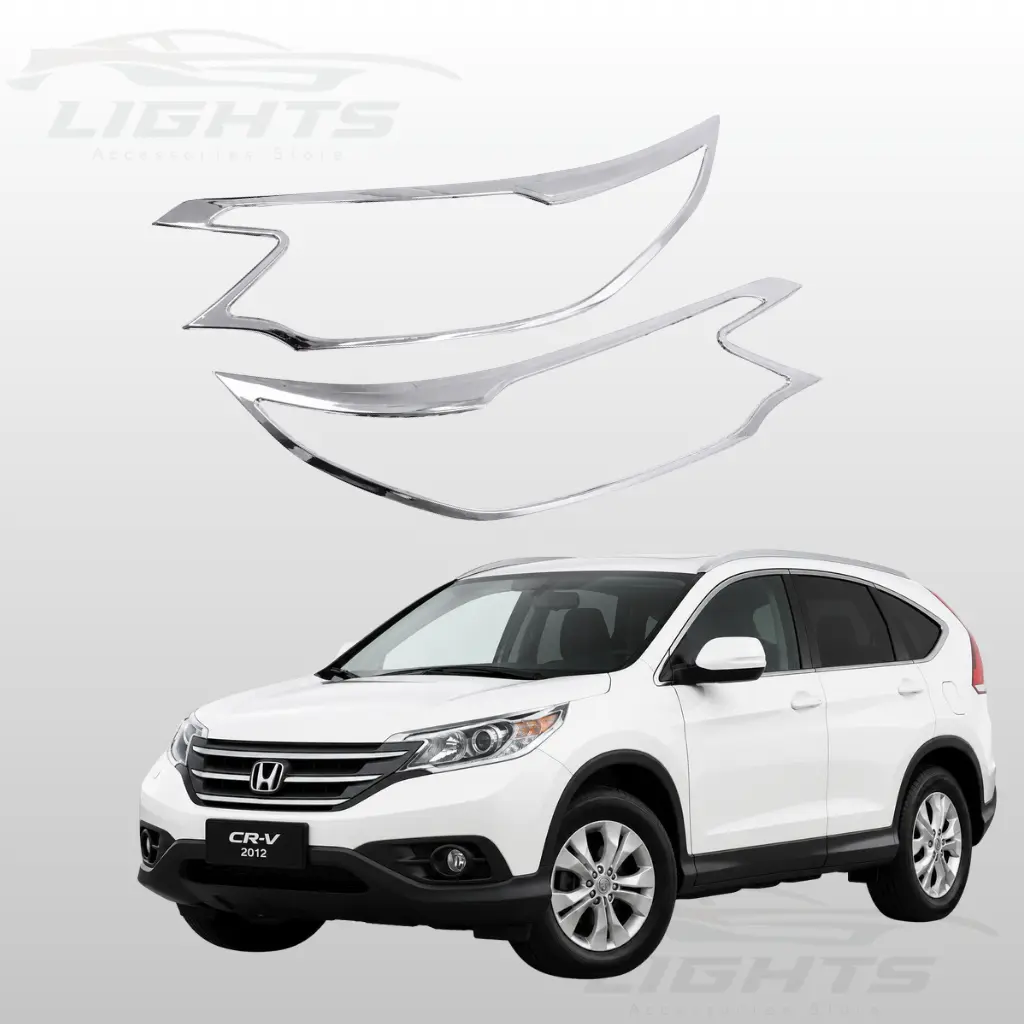 Cromos para focos compatibles con Honda CR-V 2012-2014.
