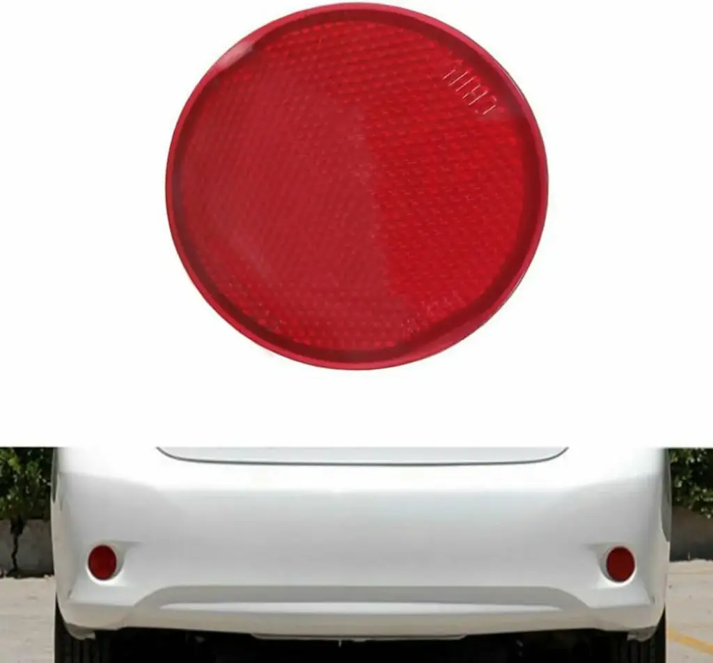Reflector de luz del bumper trasero compatible con Toyota Corolla 2009-2011. 