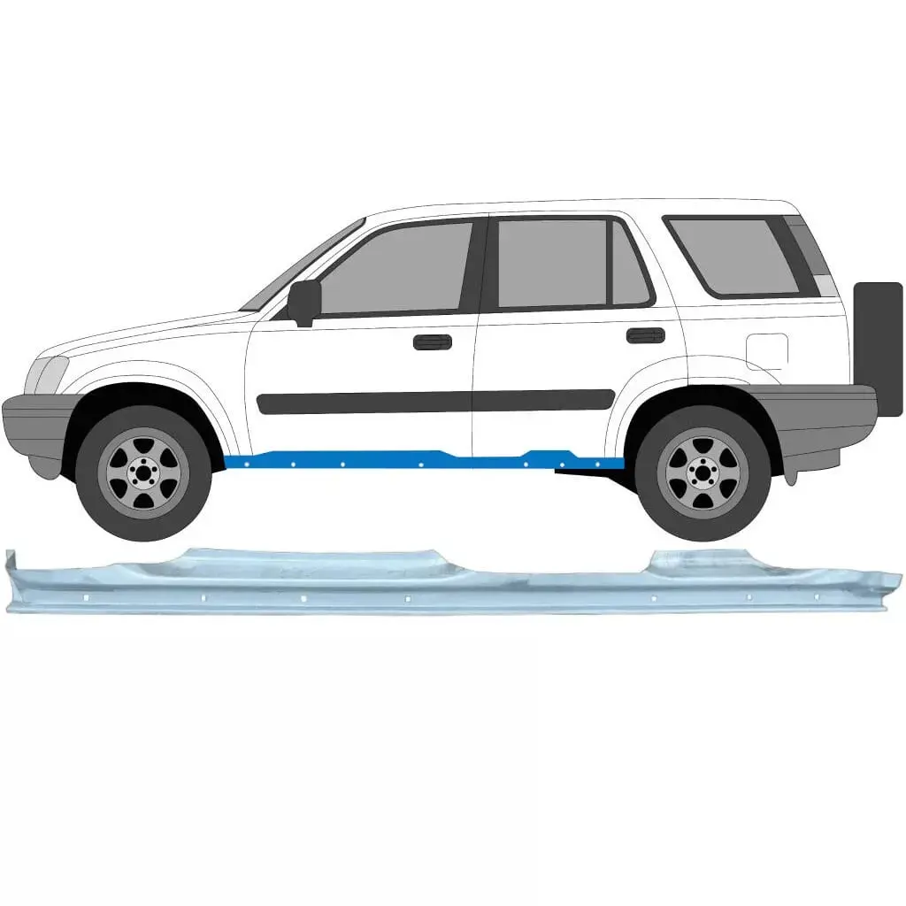 Pescante inferior de la carroseria. Honda Cr-v 2002-2004.