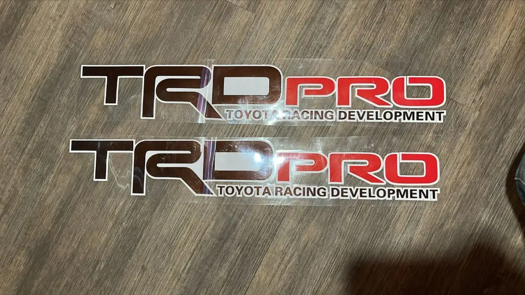 Sticker TRD, Toyot Racing