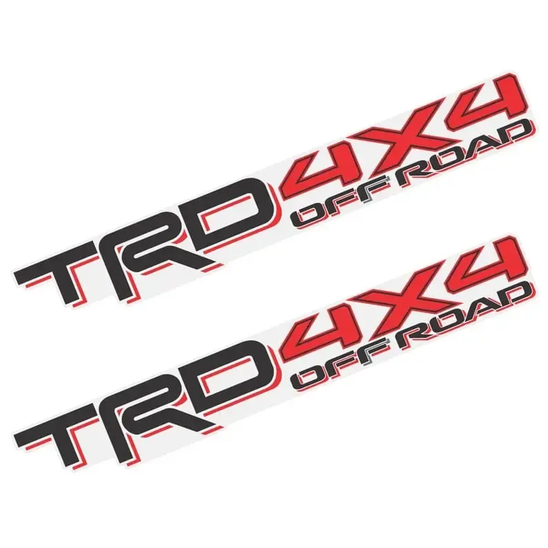 Sticker Toyota Tacoma TRD 4X4 negro y rojo