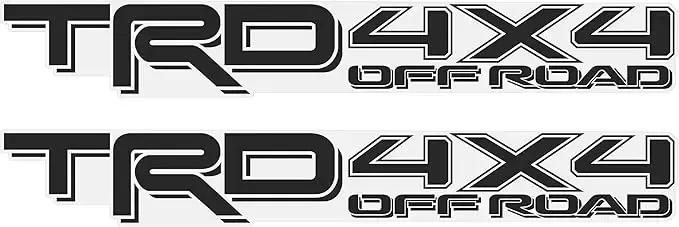 Sticker Toyota Tacoma TRD 4X4 negro/corto