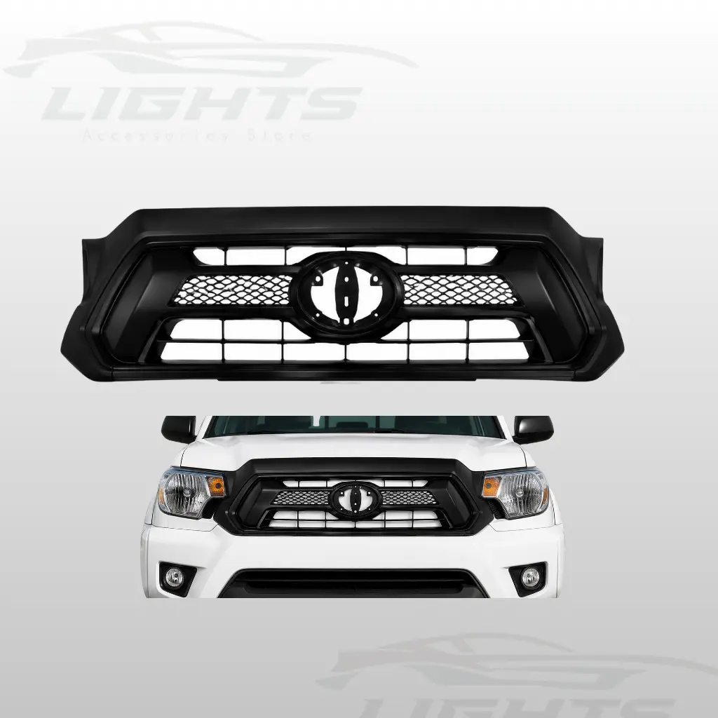 Parrilla frontal negra compatible con Toyota Tacoma 2012-2015