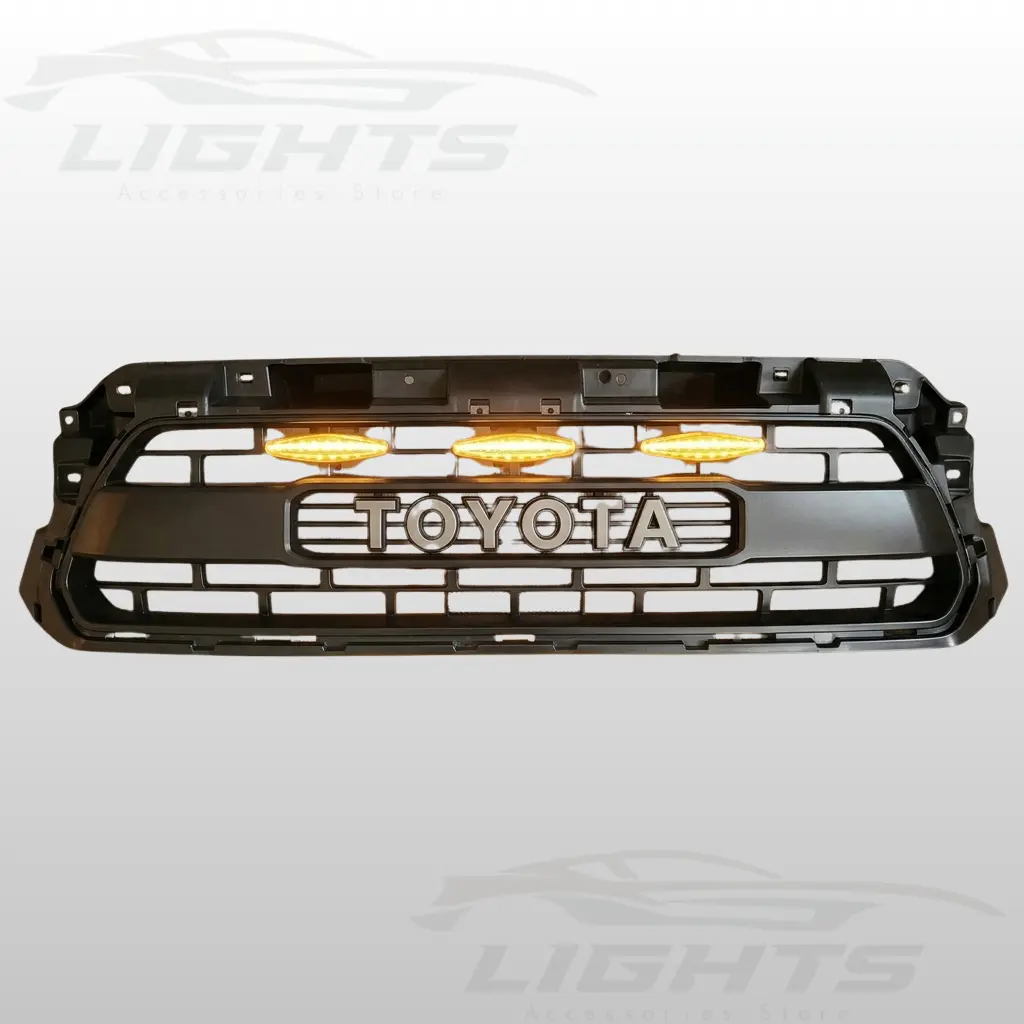 Parrilla frontal de 3 puntos compatible con Toyota Tacoma 2012-2015