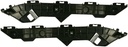 Conjunto de soportes de bumper trasero, compatible con Toyota Corolla 2009-2013.