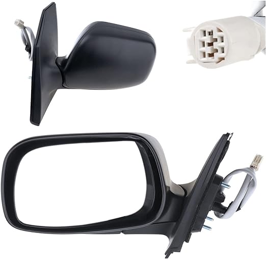 Espejos retrovisores compatibles con Toyota Corolla 2009-2010. Conector eléctrico de 5 pines con villa.