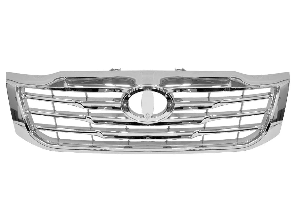 Parrilla frontal cromada, compatible con Toyota Hilux Vigo 2012-2015.