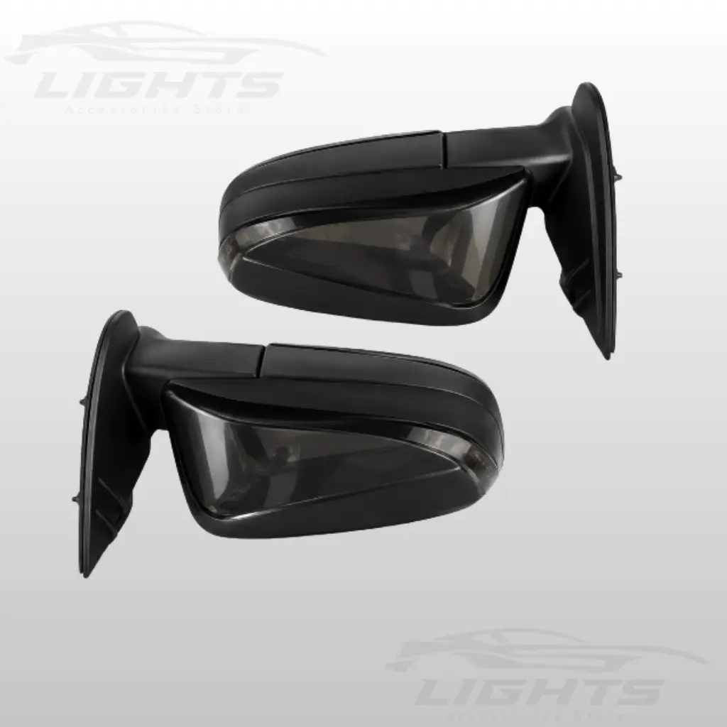 Espejo retrovisor negro, compatible con Toyota Hilux 2016-2021.
