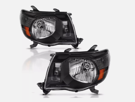 Focos de fondo negro compatibles con Toyota Tacoma 2005-2011.  