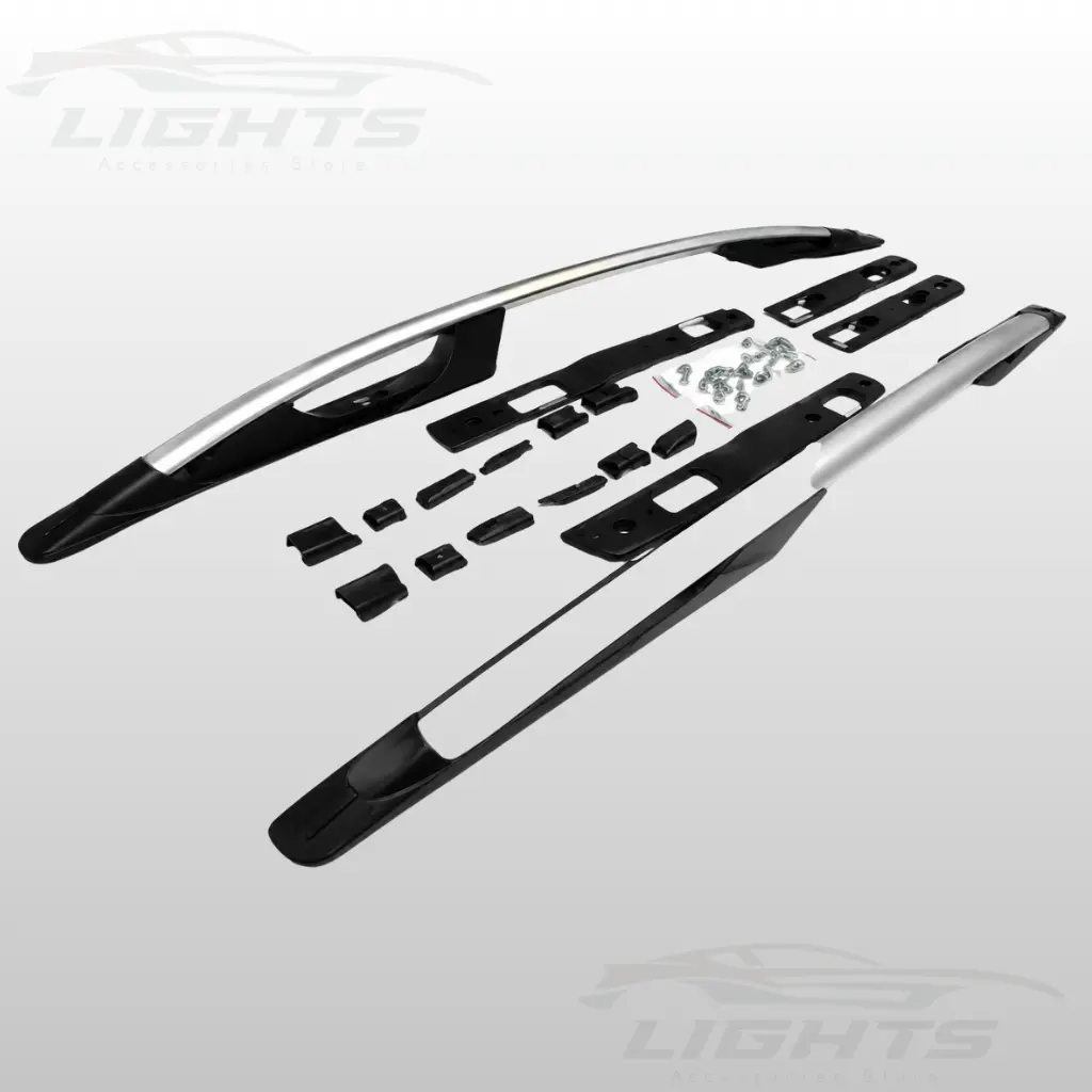 Riel de techo de aleación de aluminio plateado, Honda CR-V 2007-2011.