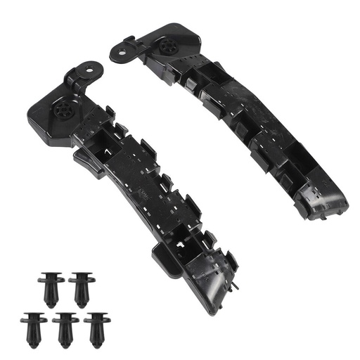 [L:XT-CRV-15-017 R:XT-CRV-15-018] Conjunto de soportes para bumper delantero, compatible con HONDA CR-V 2012-2016.