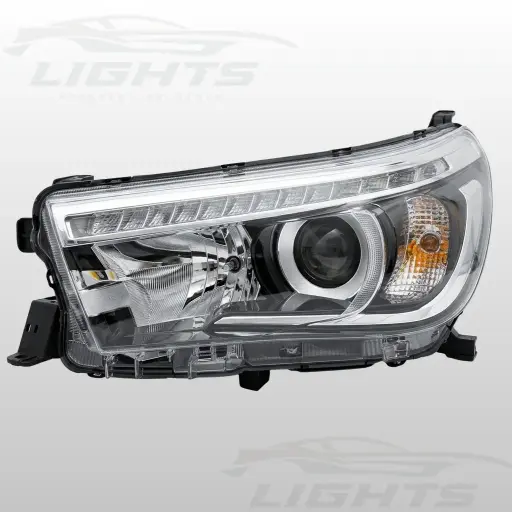 Focos LED compatibles con Toyota Hilux 2016-2020.