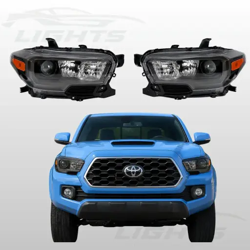 Foco blackhousing compatible con Toyota Tacoma 2016-2023 .