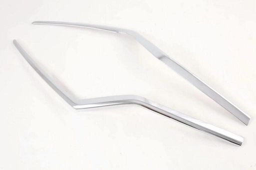 [L:CRV-17-029 R:CRV-17-030] Tira de moldura de inserción de rejilla central delantera para Honda CR-V 2017-2019 (CROMADO).