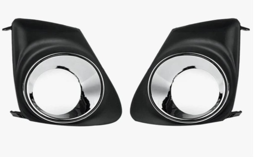 [L:XT-corolla-10-015 R:XT-corolla-10-016] Conjunto de cobertores de halógenas, cromados, compatibles con Toyota Corolla 2011-2013. 
