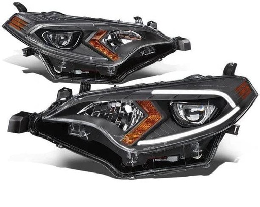 [XT-14Corolla-002A] Conjunto de focos LED delanteros, compatibles con Toyota Corolla 2014-2016.