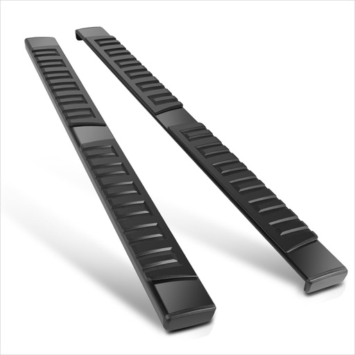 [TYT-TACOMA-05-15-090] Gradas de aluminio negro de 6 pulgadas, barras de paso lateral, compatibles con Toyota Tacoma Access/cabina extendida 05-23 