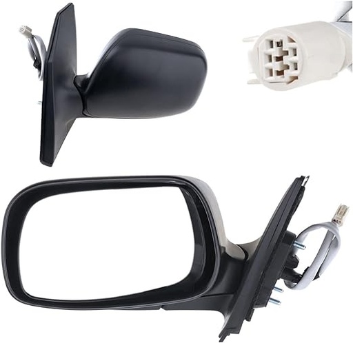 [TYT-corolla-07-046] Espejos retrovisores compatibles con Toyota Corolla 2009-2010. Conector eléctrico de 5 pines con villa.