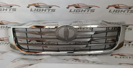 [TYT-HILUX-1215-015] Parrilla frontal cromada compatible con Toyota Hilux 2012-2015.