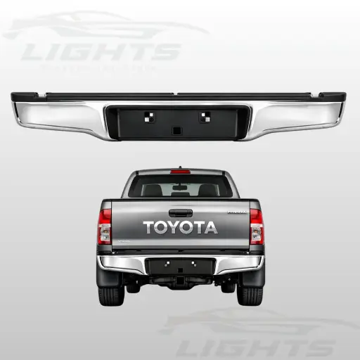 Bumper SR trasero compatible con Toyota Hilux 2005-2015.