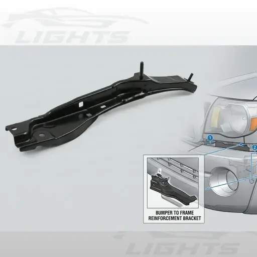 Filler o Soporte de Retención del Bumper Delantero, Toyota Tacoma 2005-2011 .