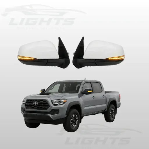 Retrovisores con luz de giro para Toyota Tacoma 2016-2023.