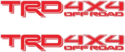 [TYT-TACOMA-ST02-NEW] Sticker Toyota Tacoma TRD 4X4 rojo